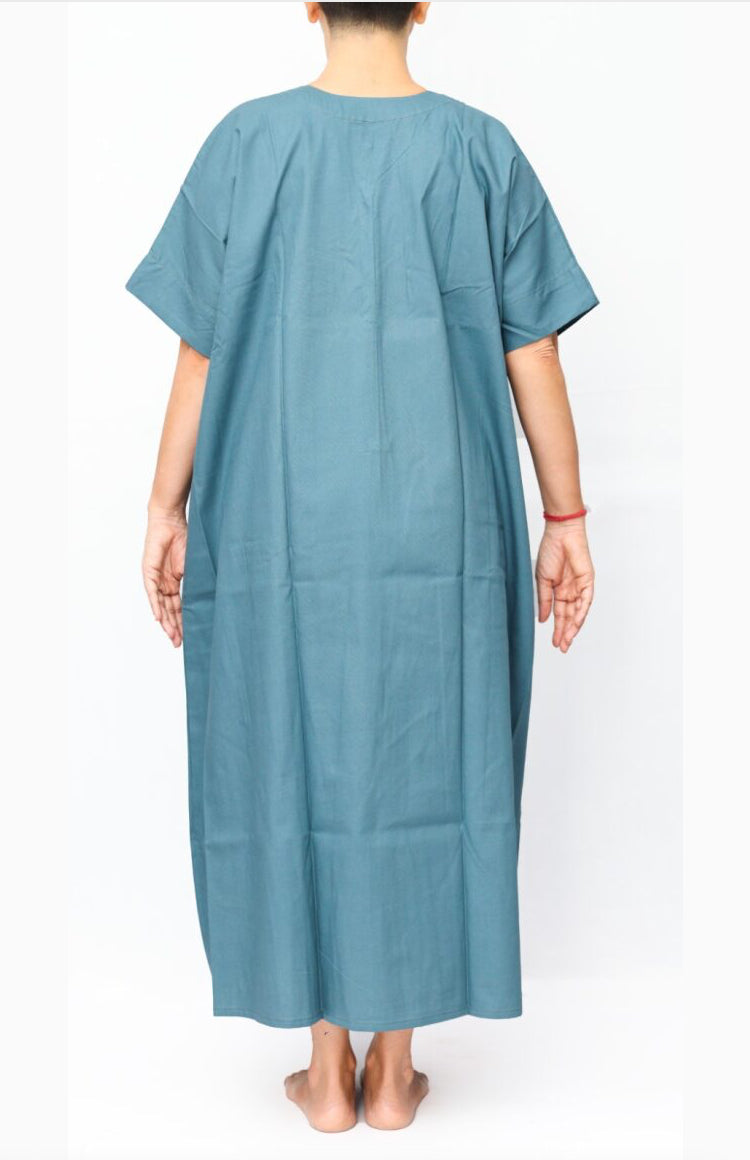 front zip to hip  nighty