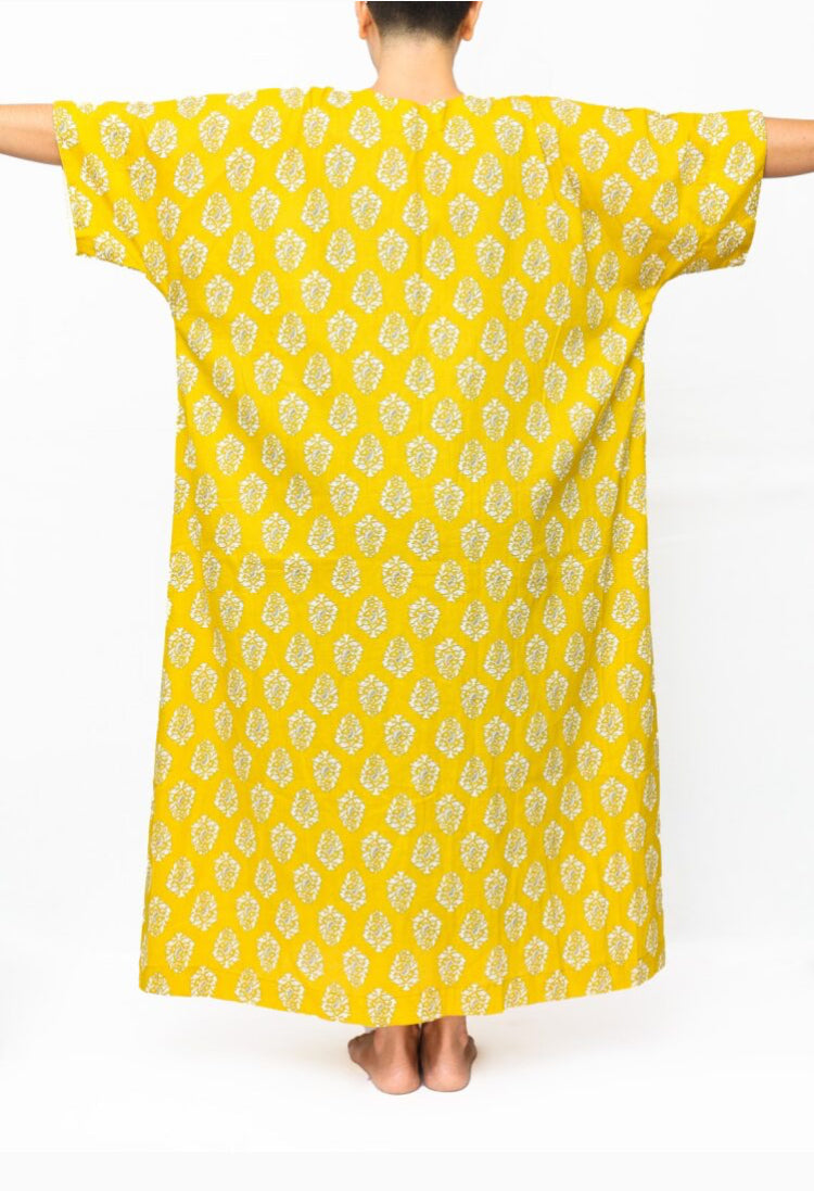 VELCRO FRONT OPEN NIGHTDRESSS