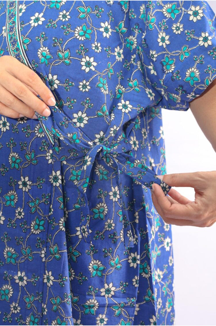 front open wrap housecoat