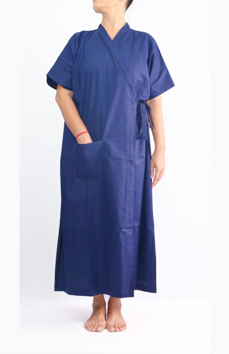front open wrap housecoat