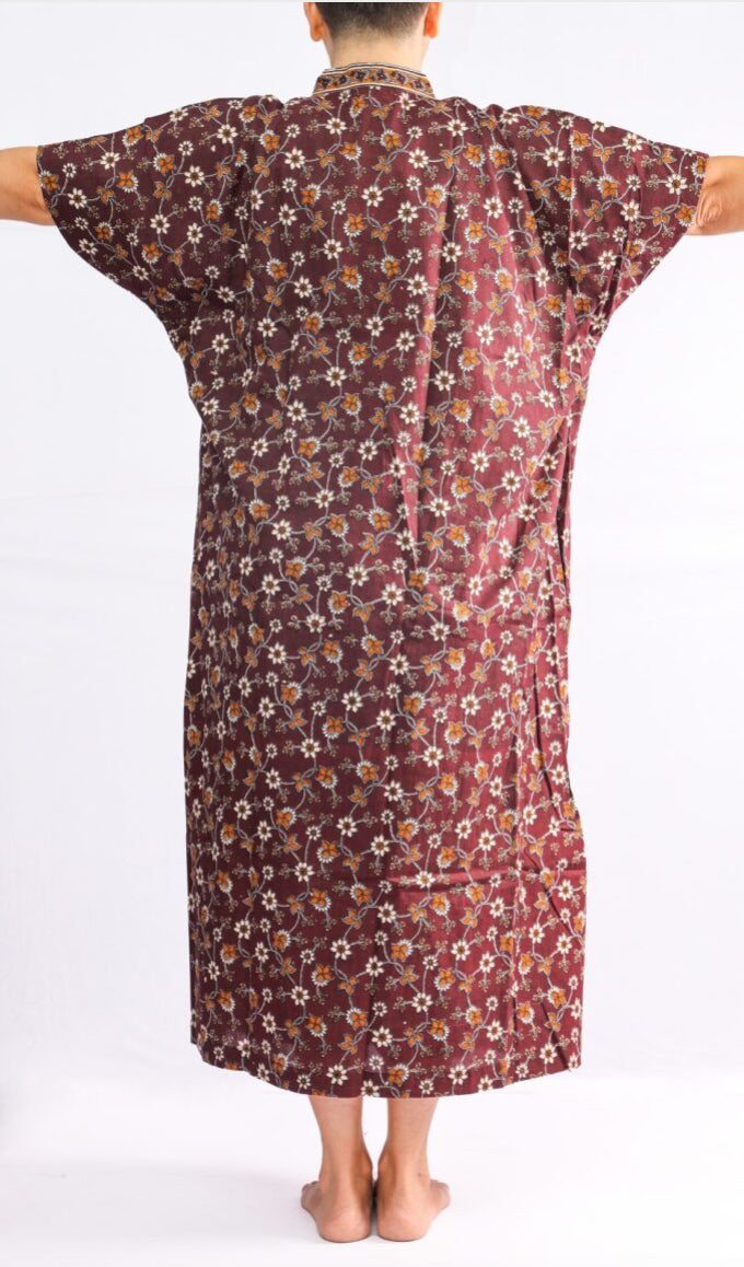 front open wrap housecoat