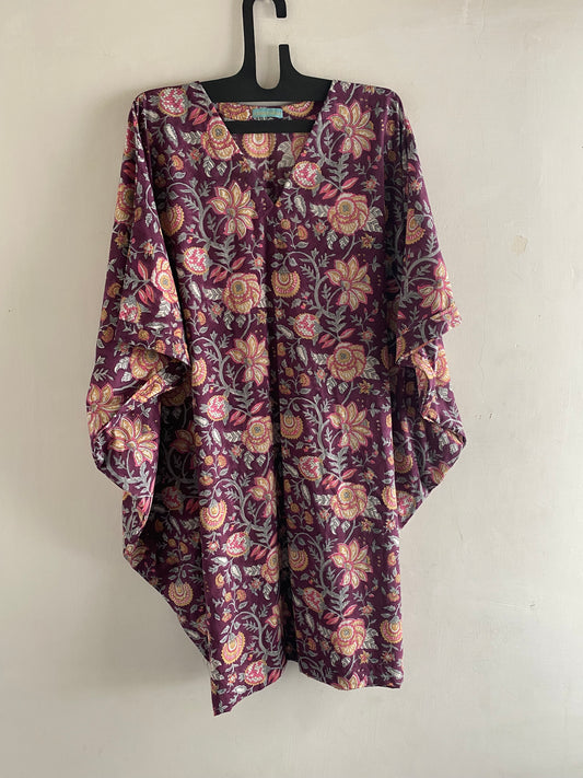 V neck batwing tunic