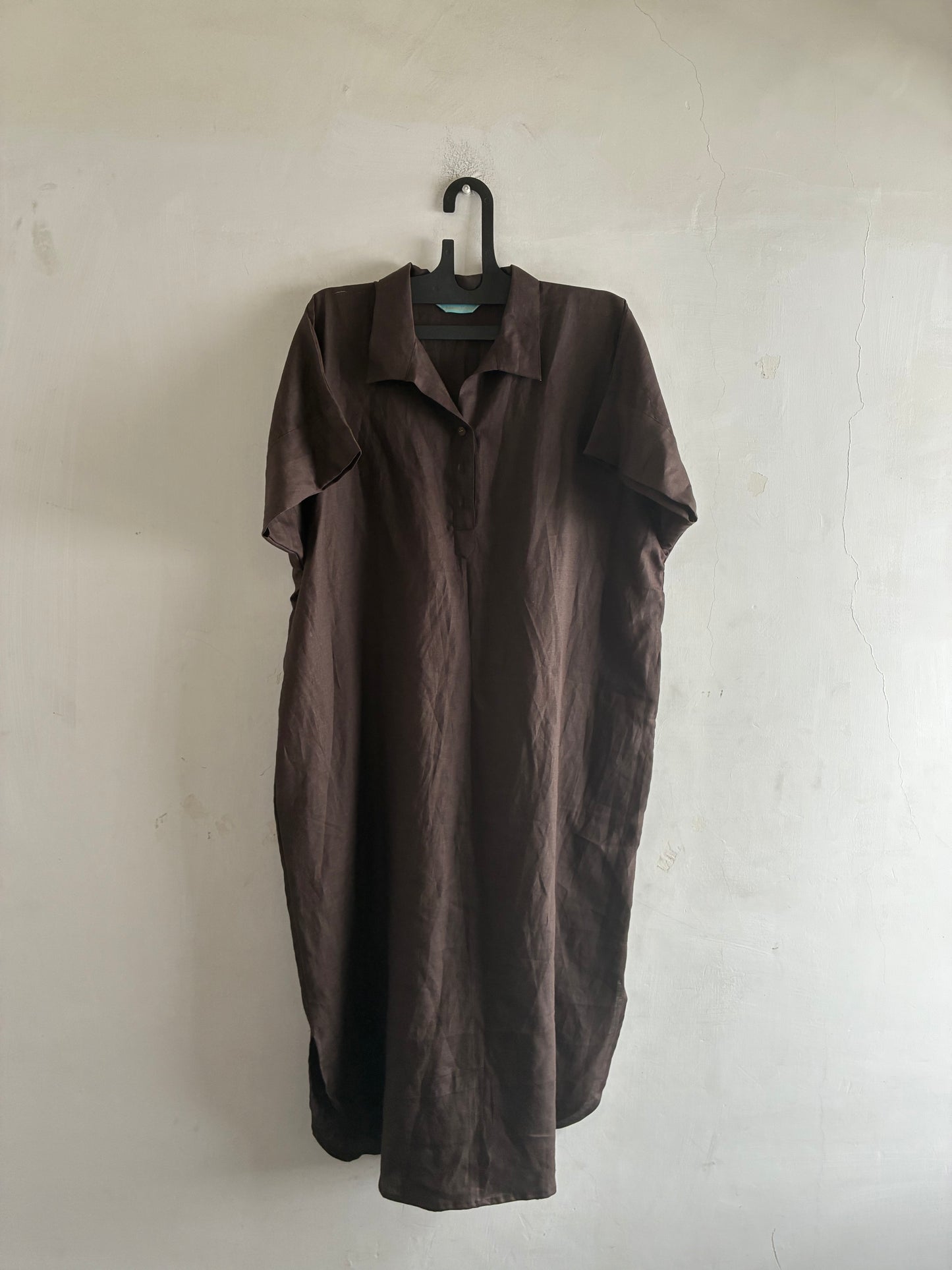 COLLARED LINEN TUNIC