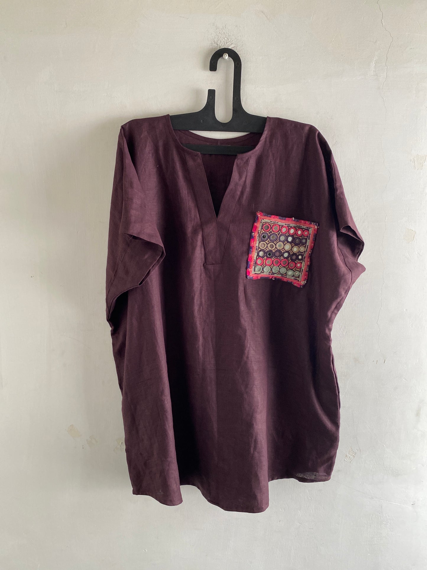 linen lambani tunic