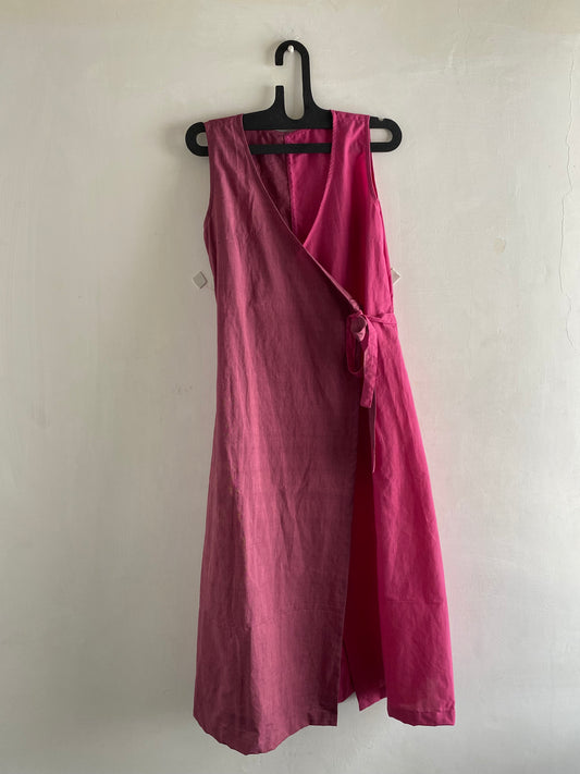 Long wrap dress