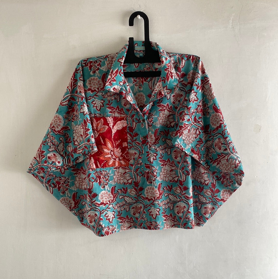 Turquoise chintz coord set