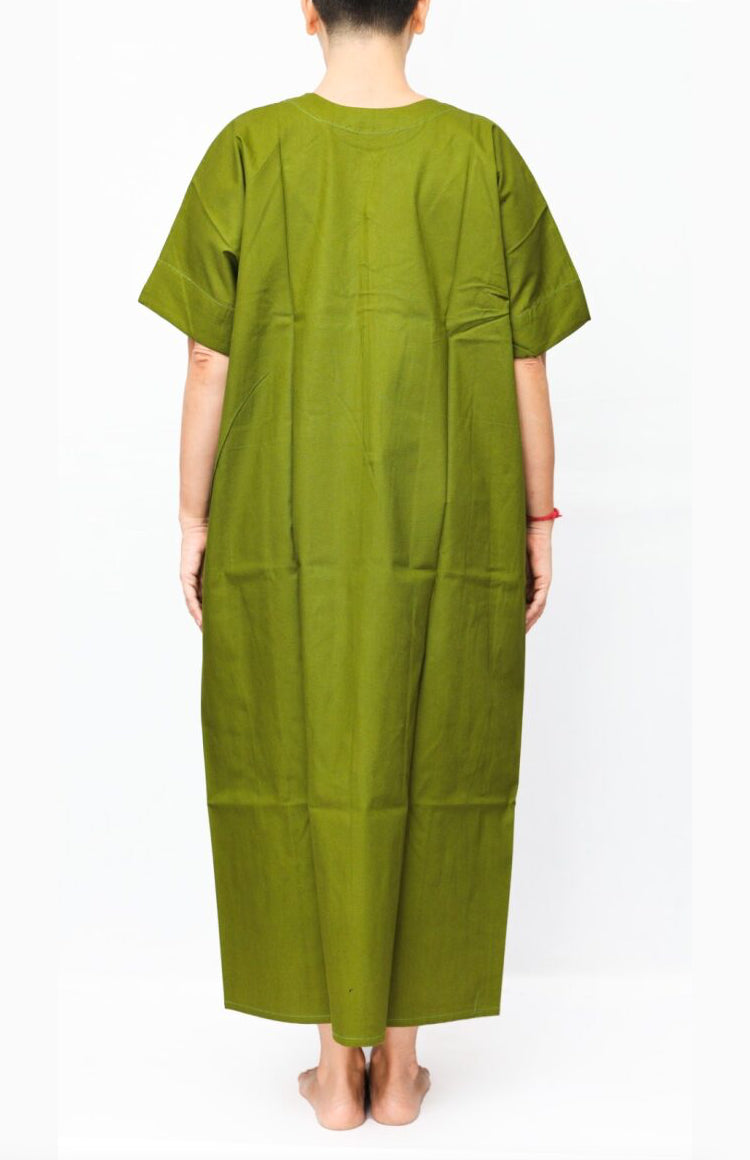 front zip to hip  nighty