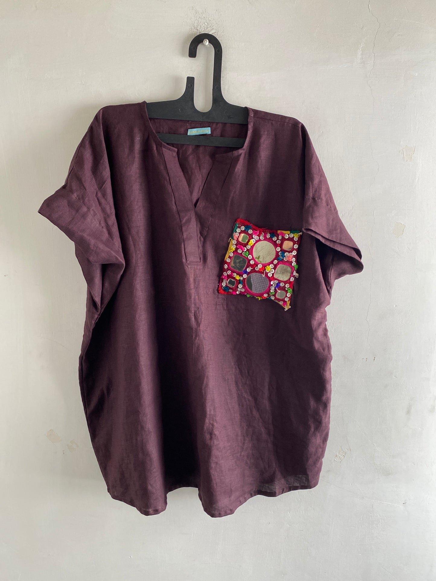 linen lambani tunic