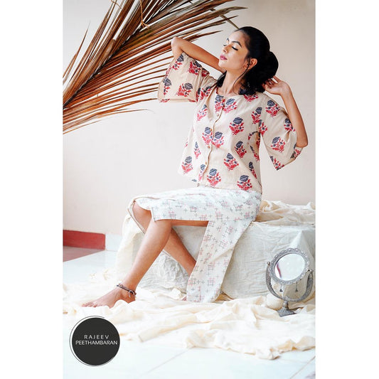 Beige wrap skirt