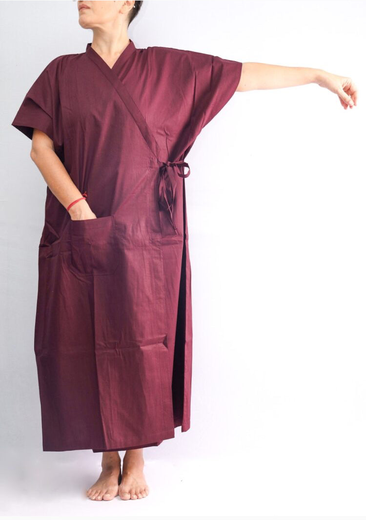 front open wrap housecoat