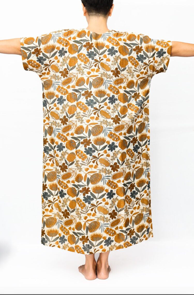 front zip to hip  nighty
