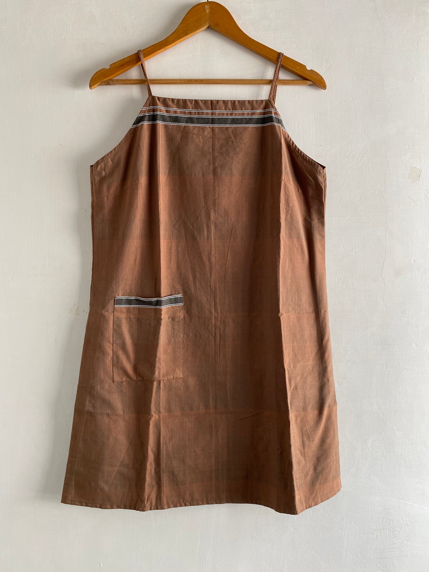Handloom spaghetti shift dress