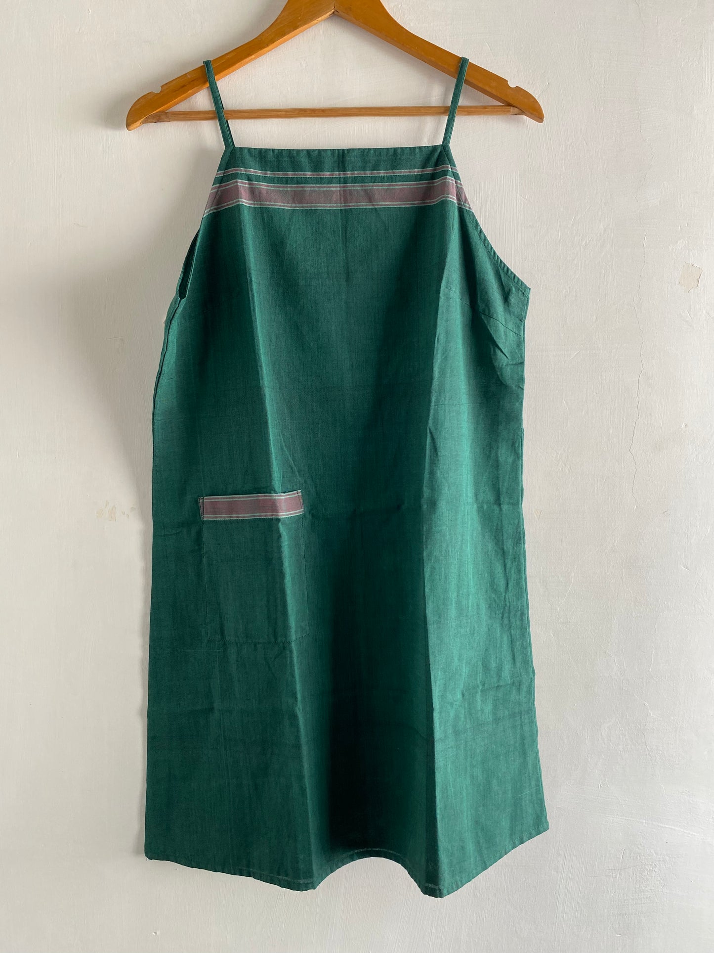 Handloom spaghetti shift dress