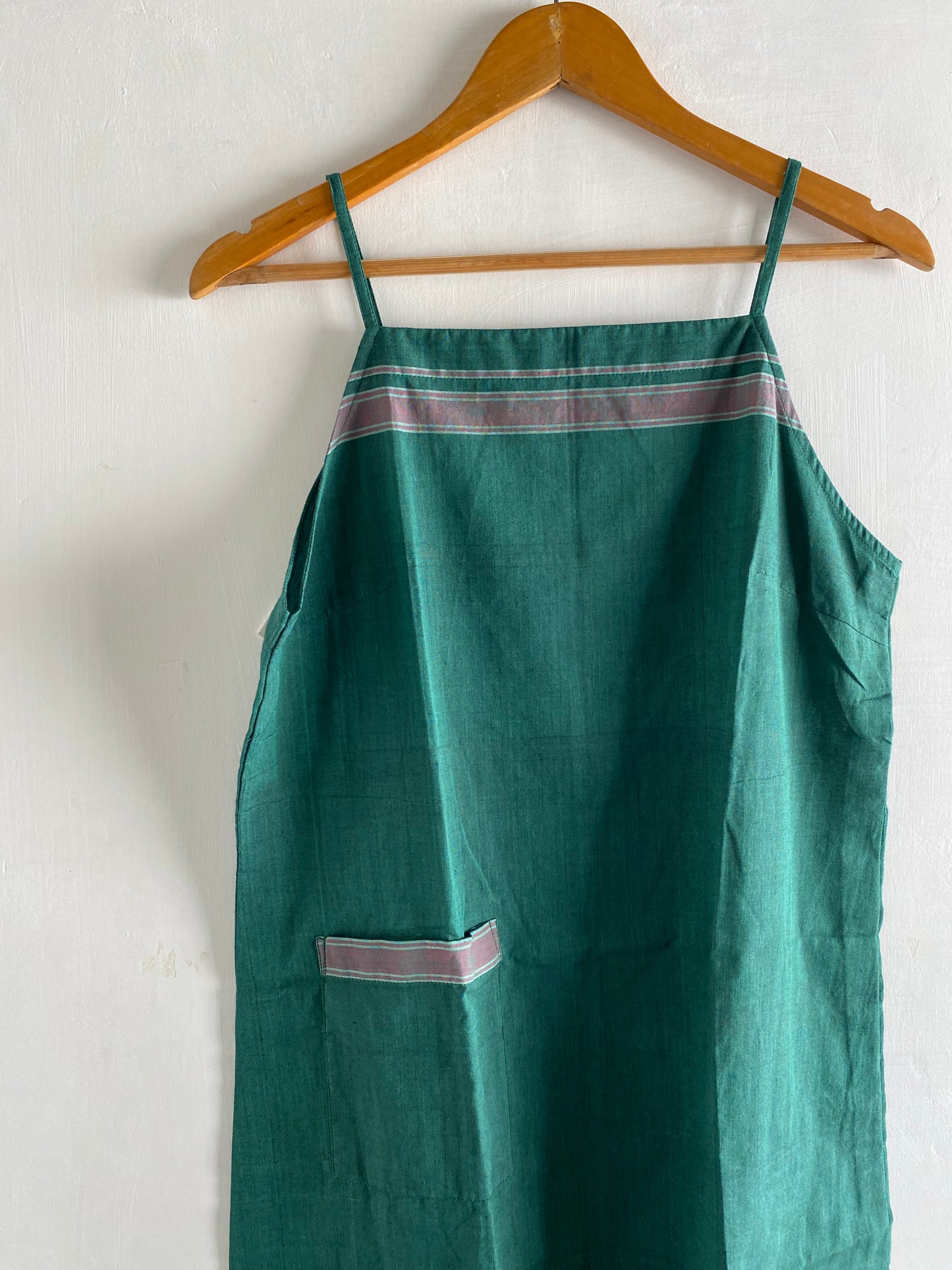 Handloom spaghetti shift dress
